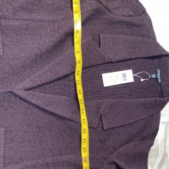 Eileen Fisher Cotton Tencel Stretch Pucker Notch Collar Jacket  PL NWT $358 - Picture 11 of 12